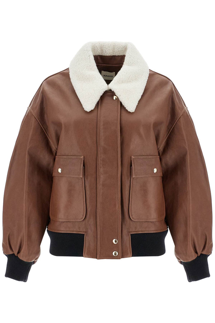 Bomber In Pelle 'Shellar' Con Colletto In Shearling