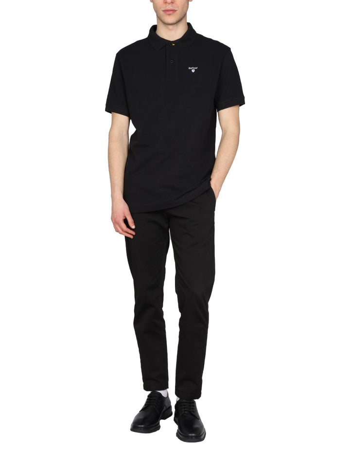 Barbour Polo - Black | Wanan Luxury