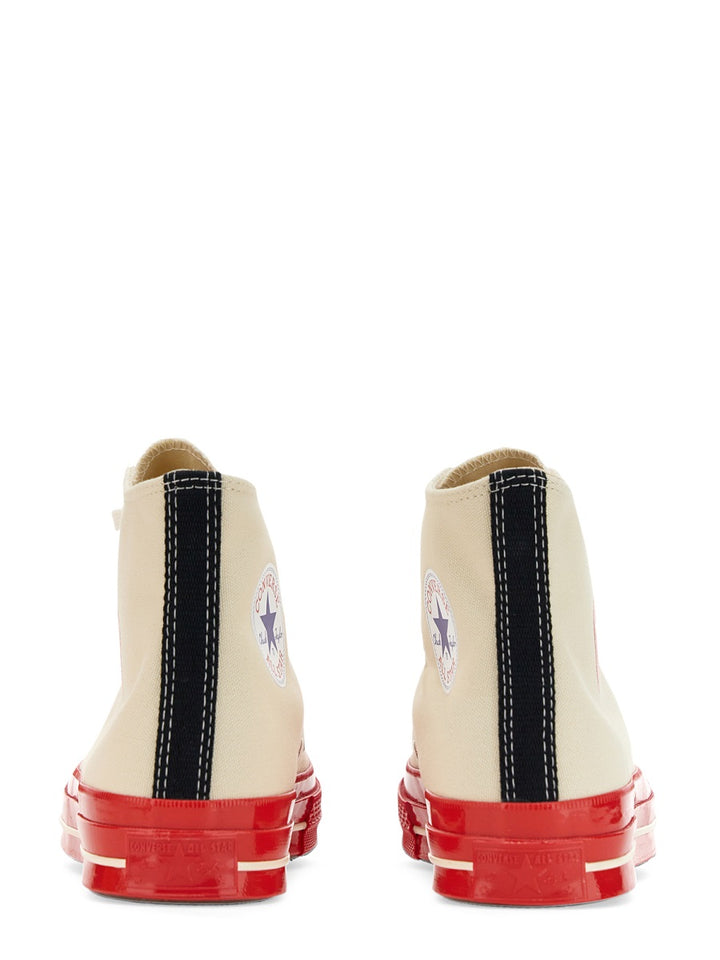 Comme Des Garçon Play x Converse Sneakers - White | Wanan Luxury