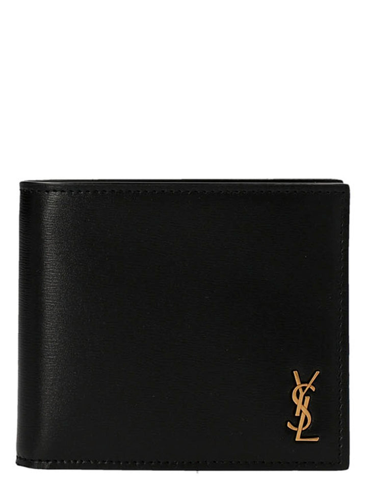 Saint Laurent Tiny Cassandre East/West Wallets and Card Holders - Black | 17189ca5f6a94f2ebff65f9868ac5ab78b007157