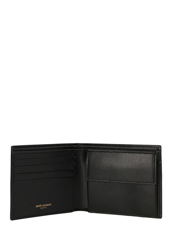 Saint Laurent Tiny Cassandre East/West Wallets and Card Holders - Black | 7304cbc3c3c42f0081c2a6a934120faf2d2d959c
