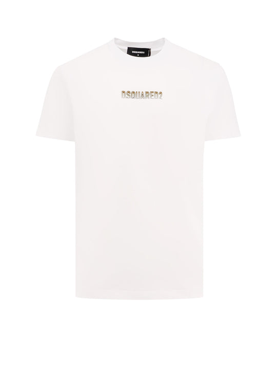 Cotton T-Shirt With Frontal Embossed Logo