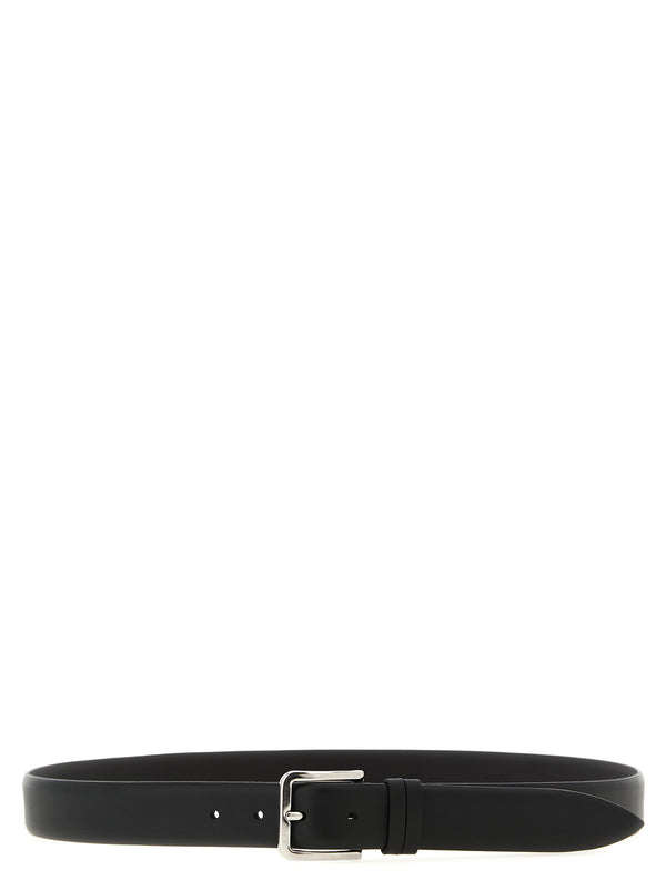 Smooth Leather Belt Belts Black
