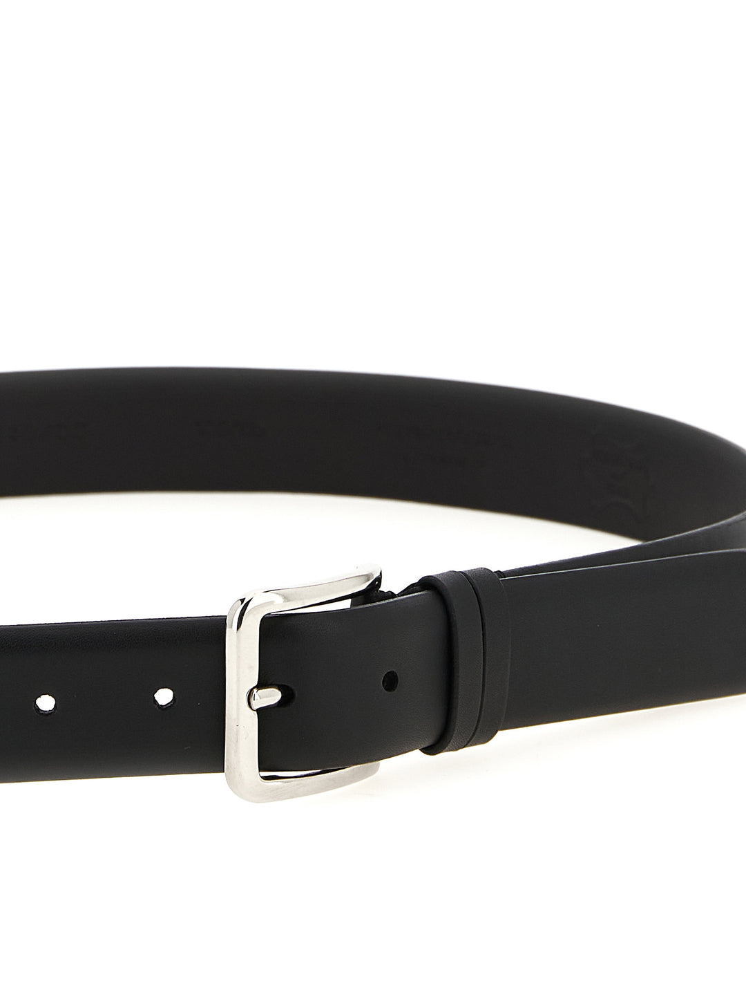 Zerbini Claudio Smooth Leather Belt Belts - Black | 8abc14f343e2cf42c642bc7afaf22f75cd00894d