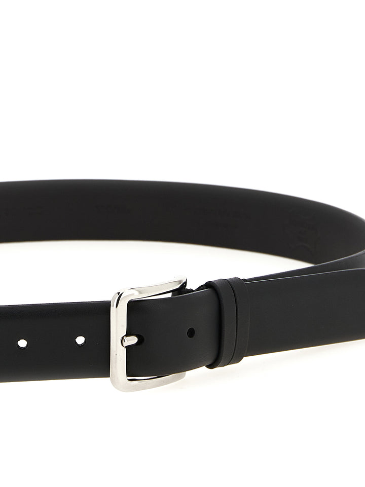 Zerbini Claudio Smooth Leather Belt Belts - Black | 8abc14f343e2cf42c642bc7afaf22f75cd00894d