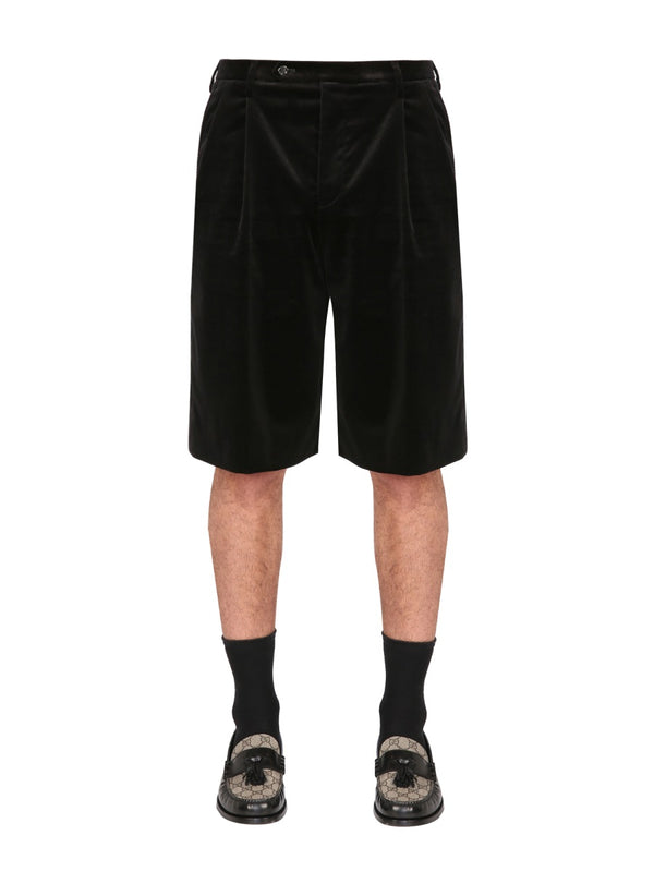 Stretch Velvet Shorts