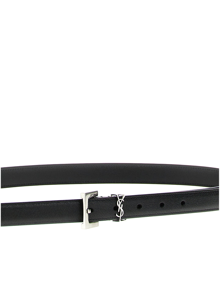 Saint Laurent Cassandre Belts - Black | 3afc19695242d85024b91b2445c627db43b4f8a1