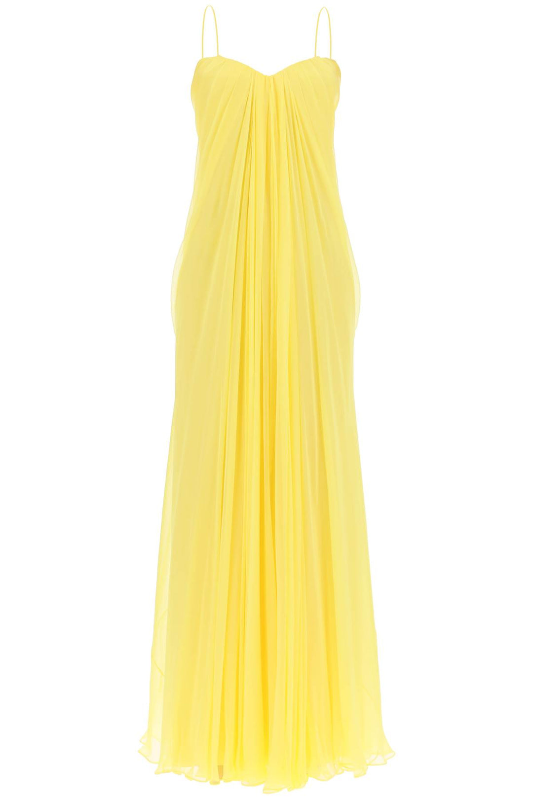 Silk Chiffon Bustier Gown