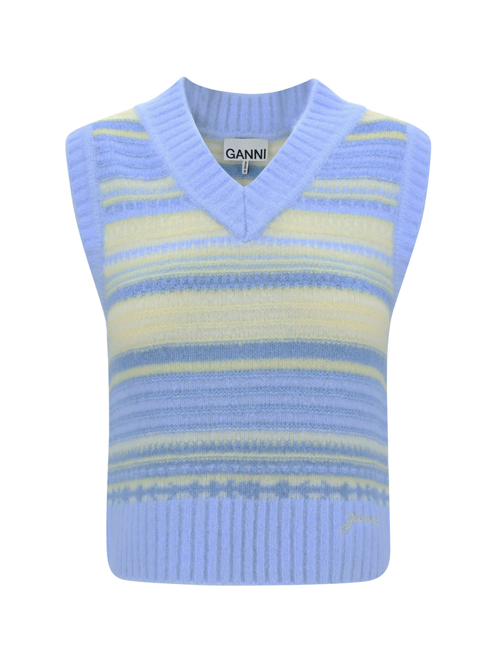 SOFT WOOL STRIPE VEST