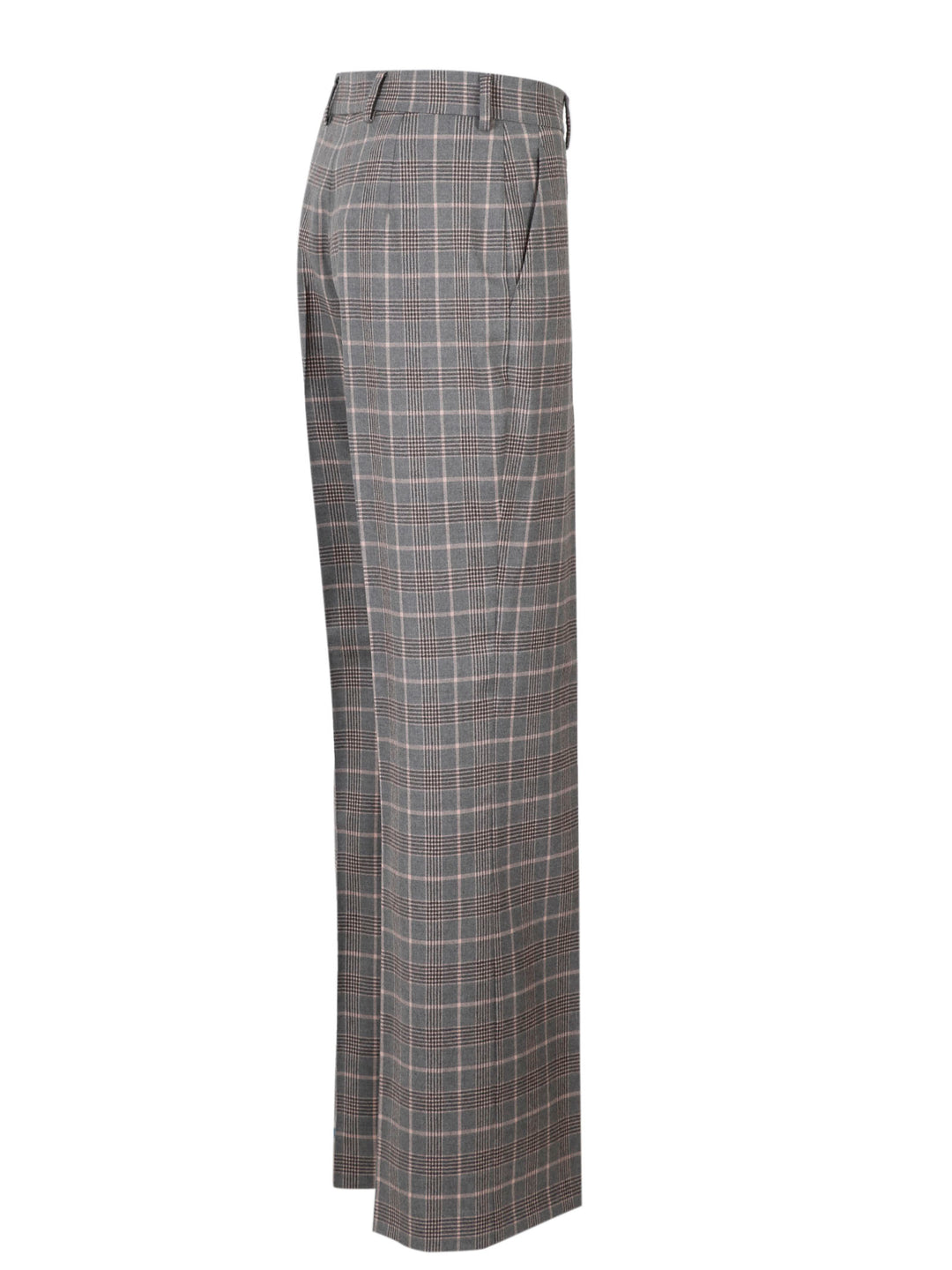 Tartan tailored trousers