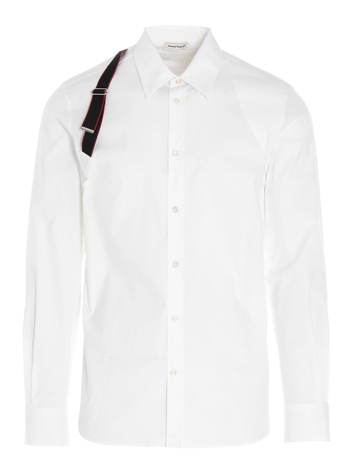 Harness Detail Shirt Shirt, Blouse White