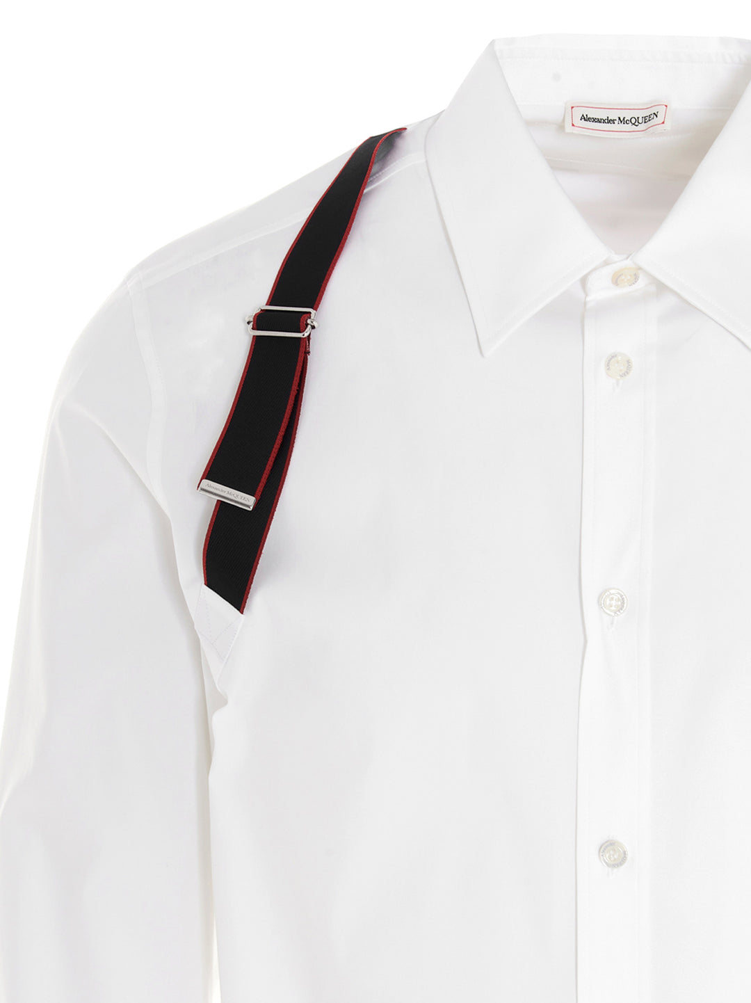 Harness Detail Shirt Shirt, Blouse White