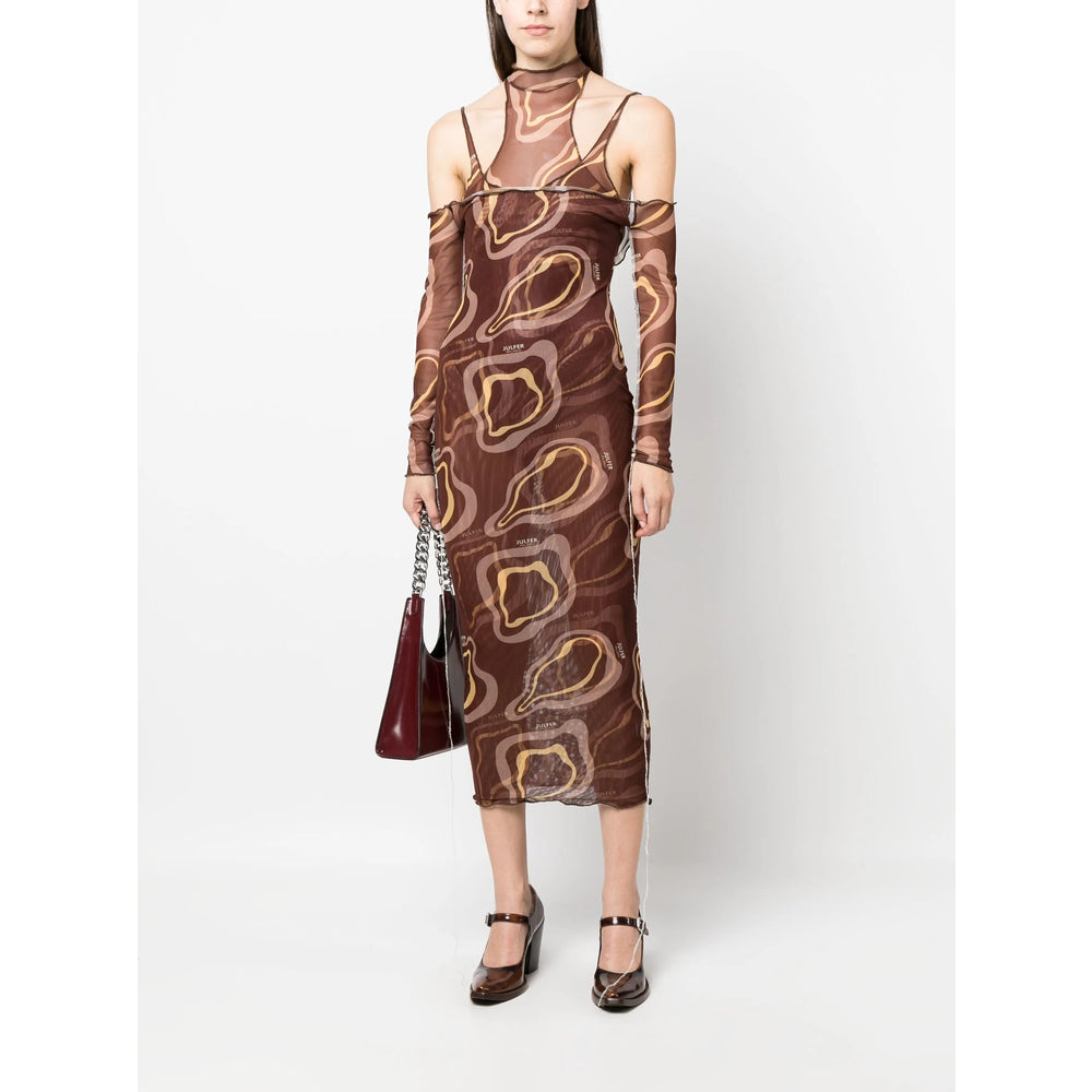 Julfer Dresses - Brown, Yellow | bc5abd34f38e83d2189a6ec2bbddc037c870649f