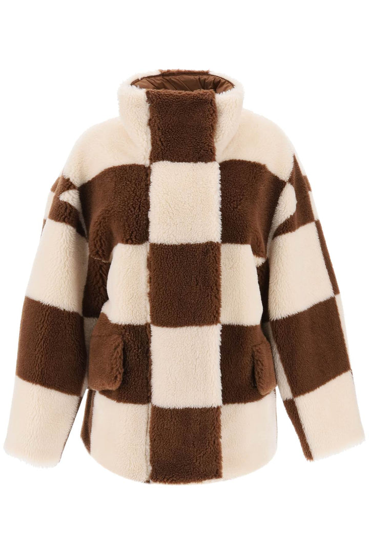 Dani Teddy Jacket With Checkered Motif