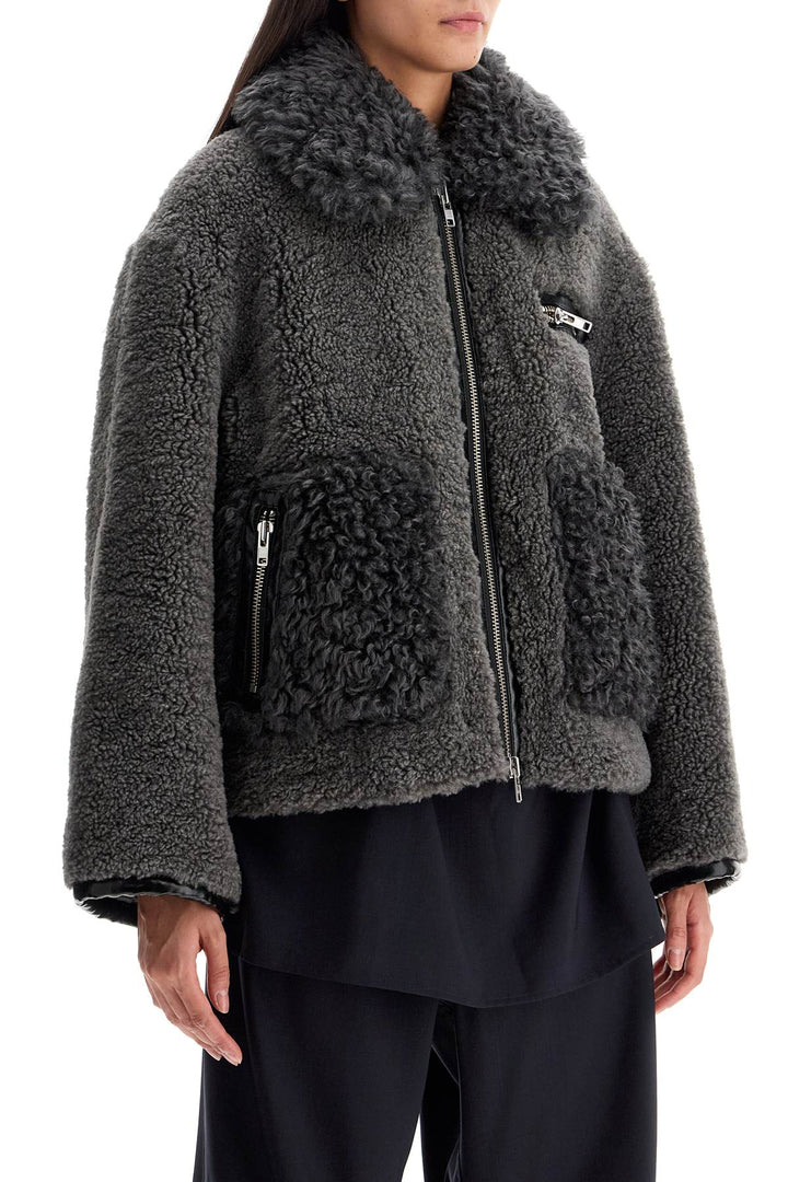 Cappotto Corto In Eco Shearling