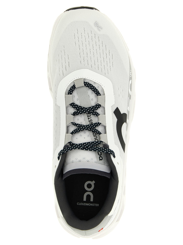 On Cloudmonster Sneakers - White/Black | c630b3484f224c623b001c6477ed8ce77a6ddd68