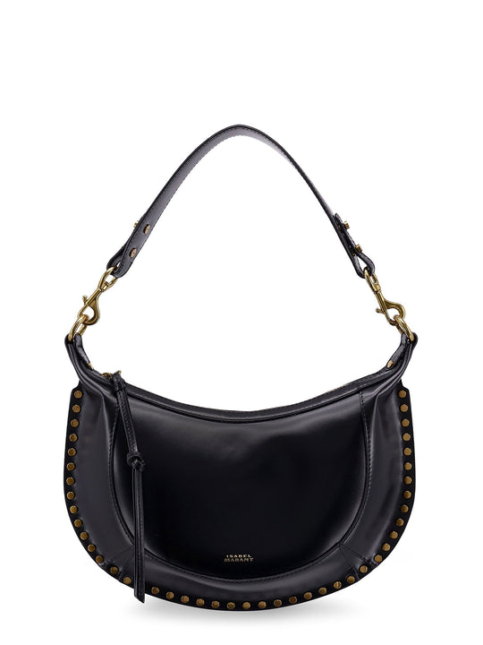 Leather Shoulder Bag With Metal Details