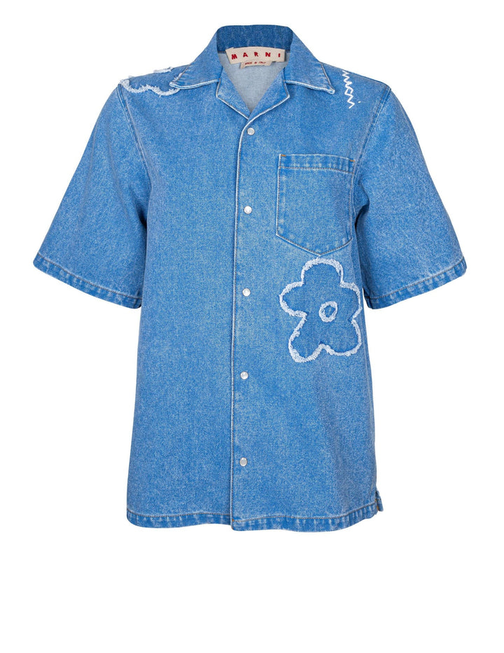 Denim Shirt Shirts Light Blue