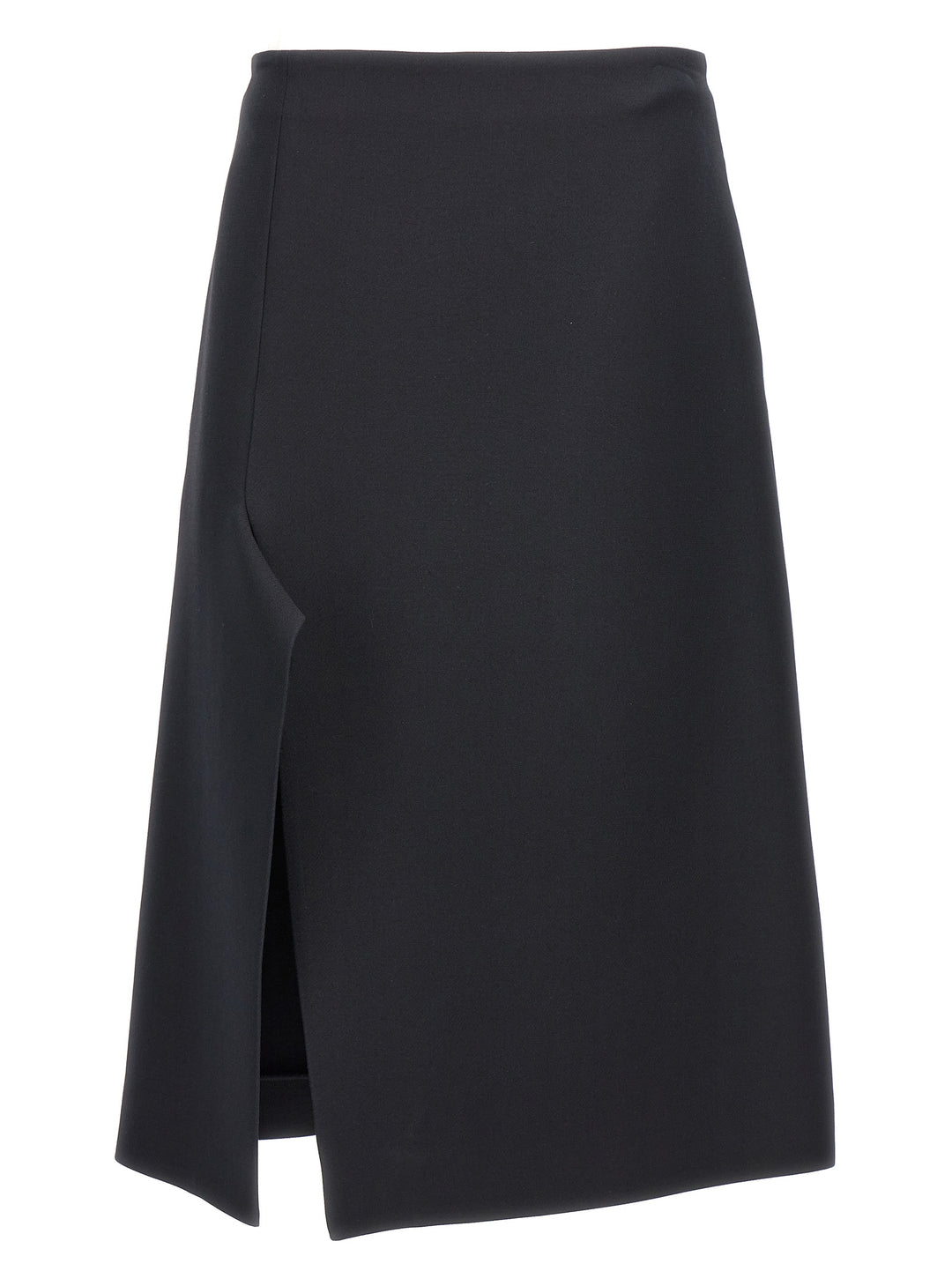 Flared Midi Skirt Skirts Black