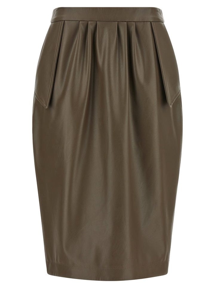 Stella Mccartney High Waist Skirt Skirts - Brown | ff6717600cd19b5135a8a906d1ae0dafdd98398a