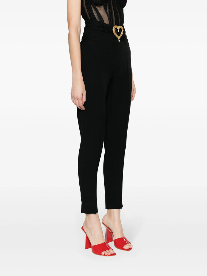 Tailored trousers with cut-out details