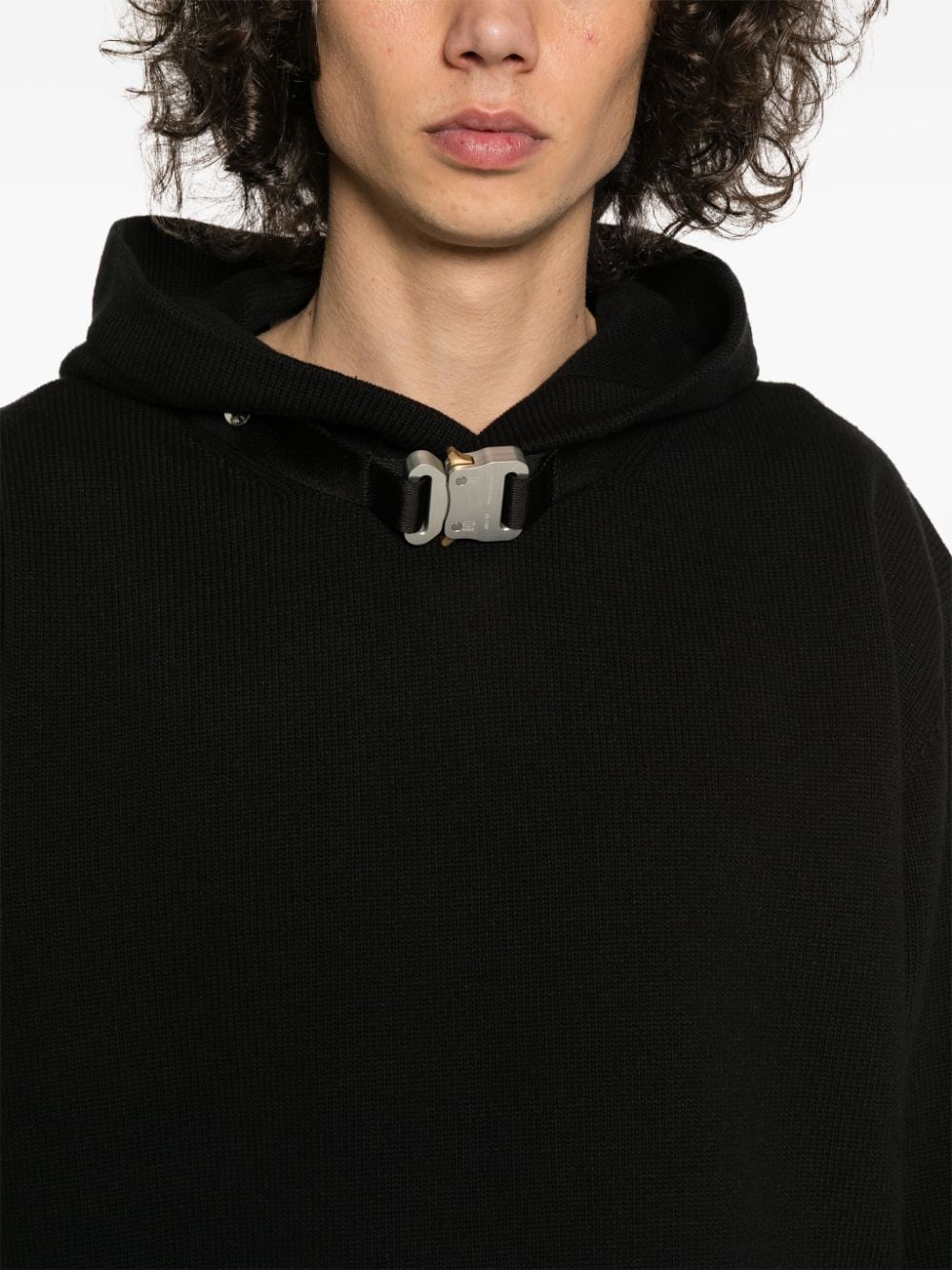 Cotton sweatshirt with buckle detail