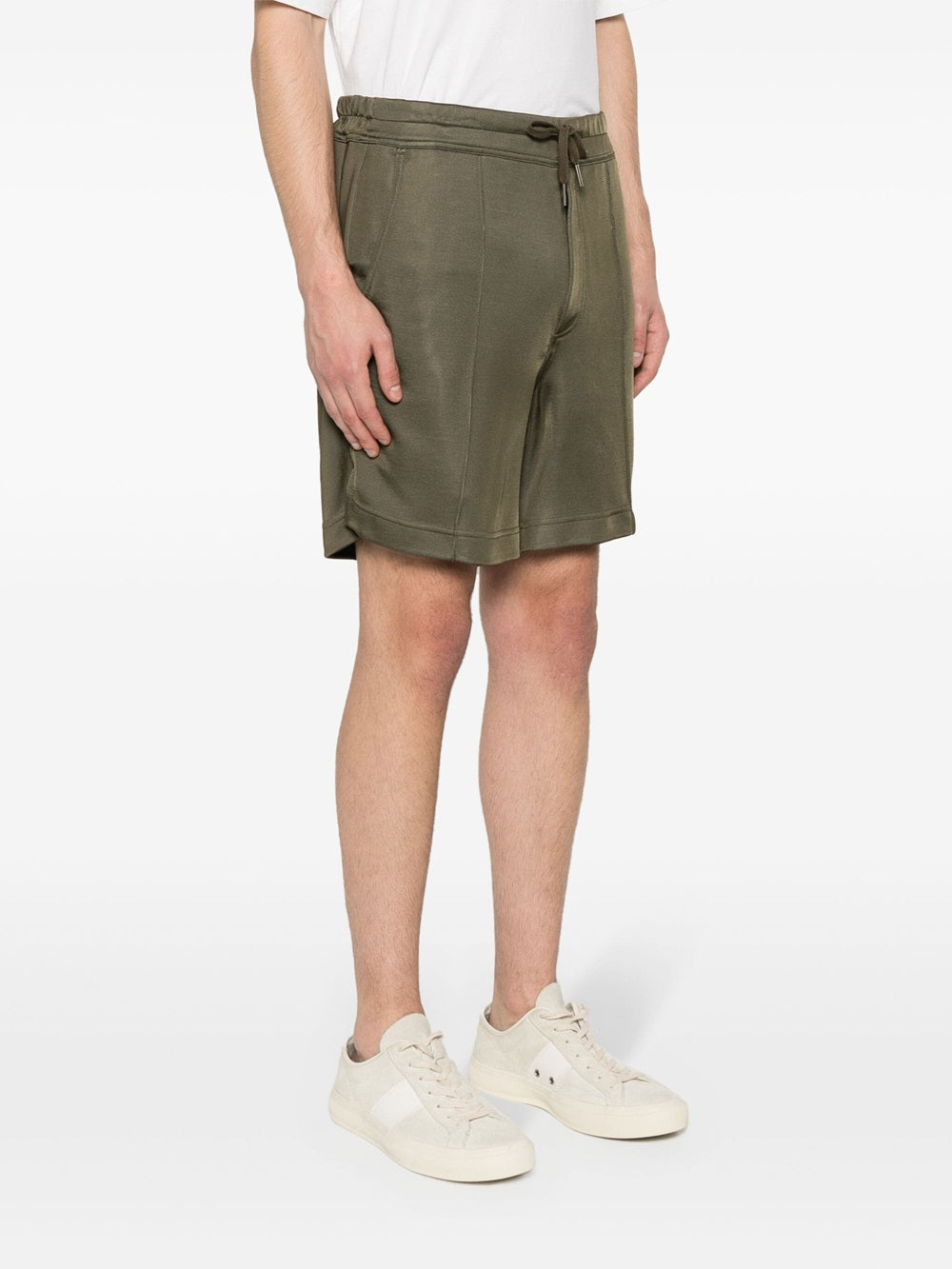 Sports shorts with stitching detail