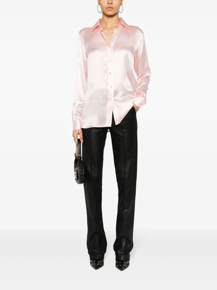 silk satin shirt