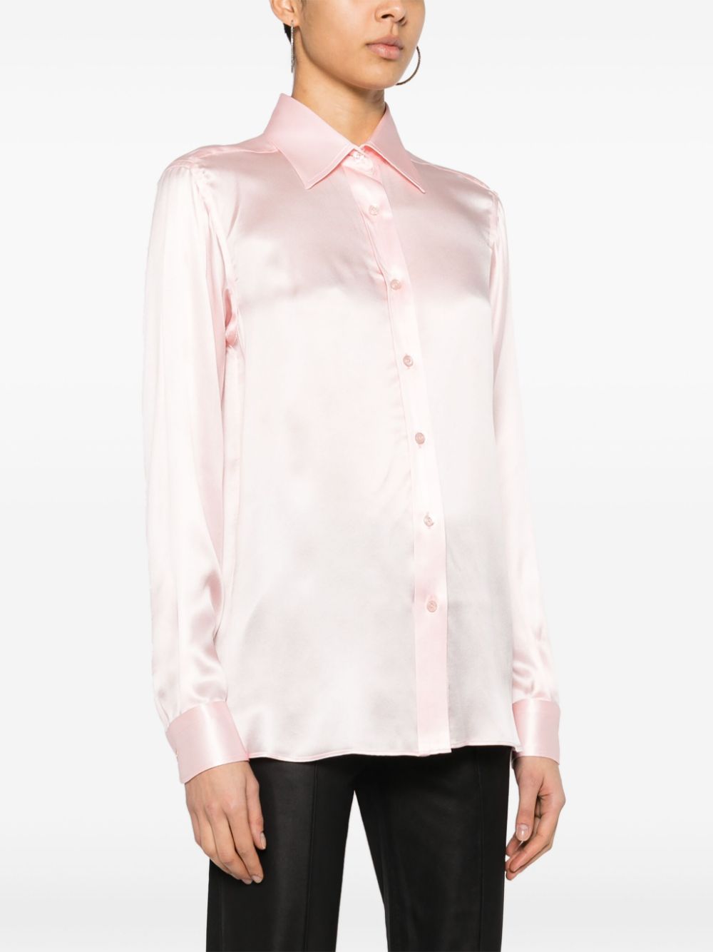 silk satin shirt