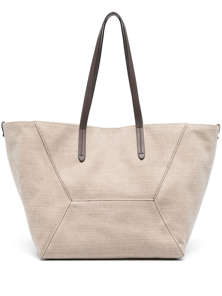 Tote bag with Monili detail