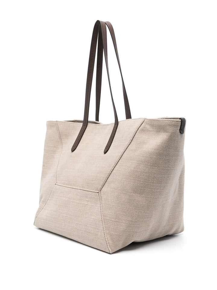 Tote bag with Monili detail