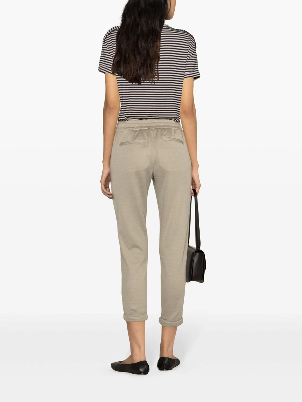 Cropped sports trousers