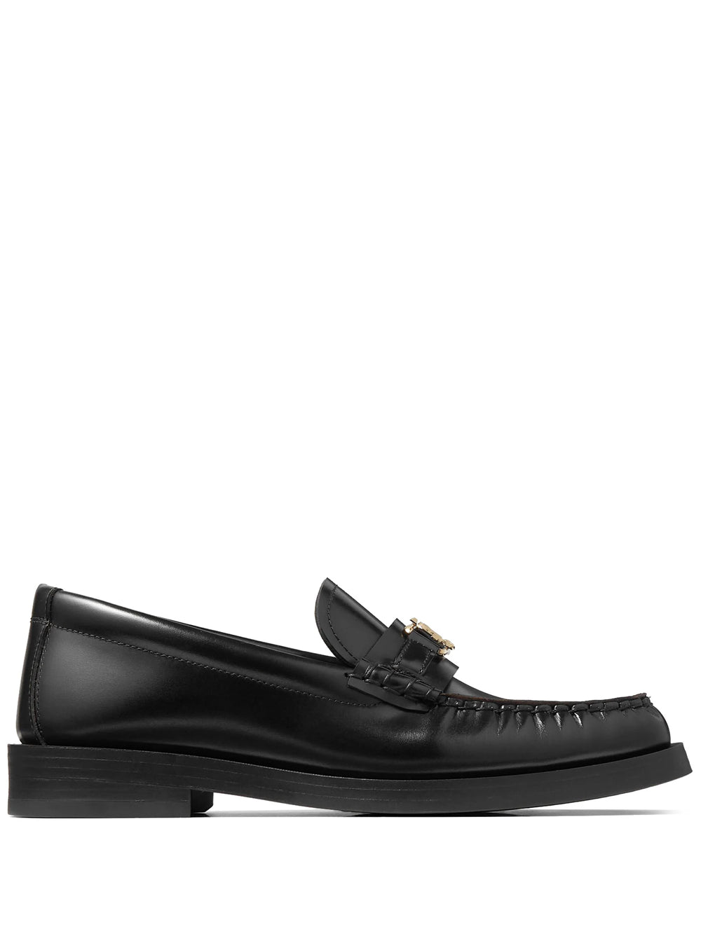 Addie leather loafers with logo plaque