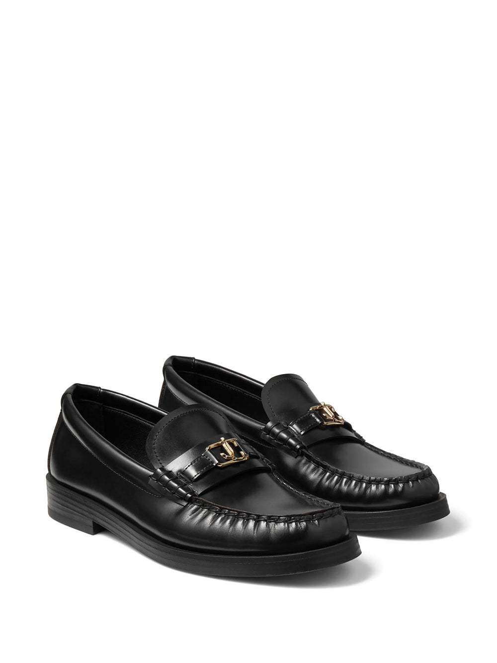 Addie leather loafers with logo plaque