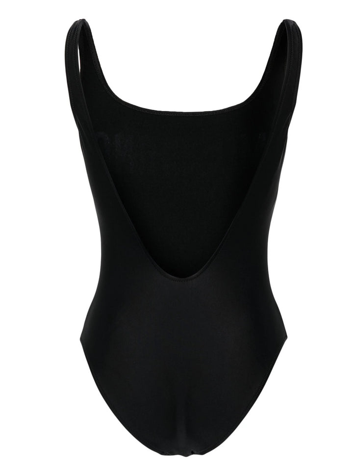 One-piece swimsuit with embroidery