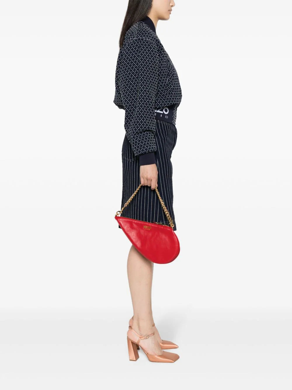 Asymmetric shoulder bag