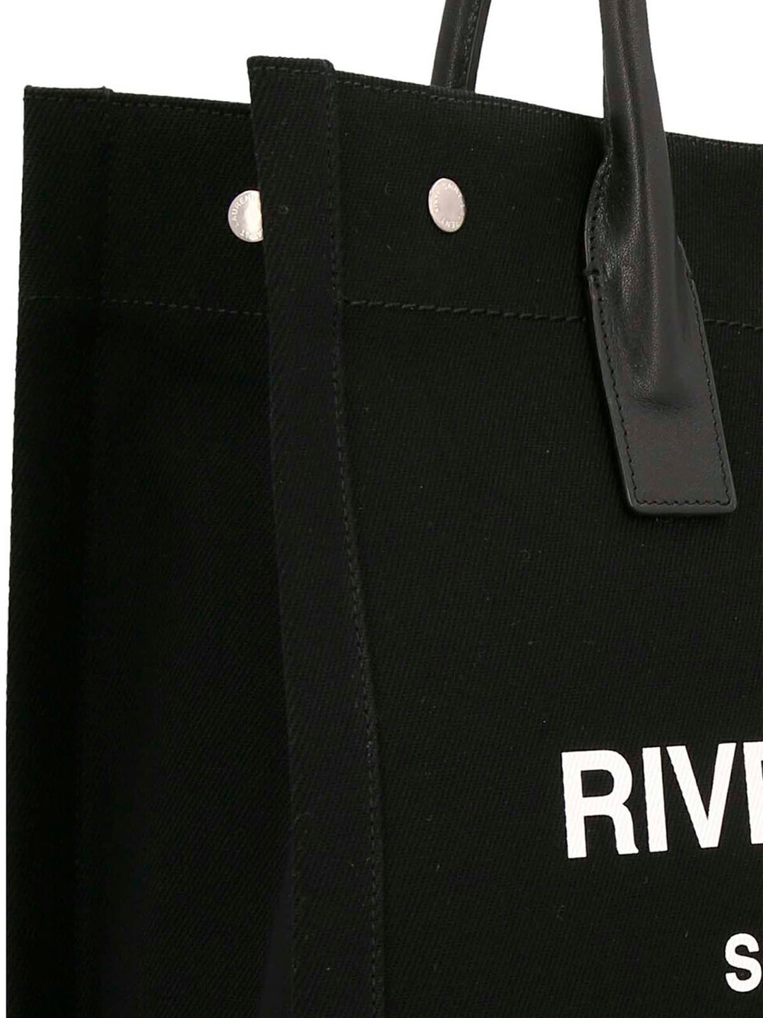 Rive Gauche North/South Tote Bag White/Black