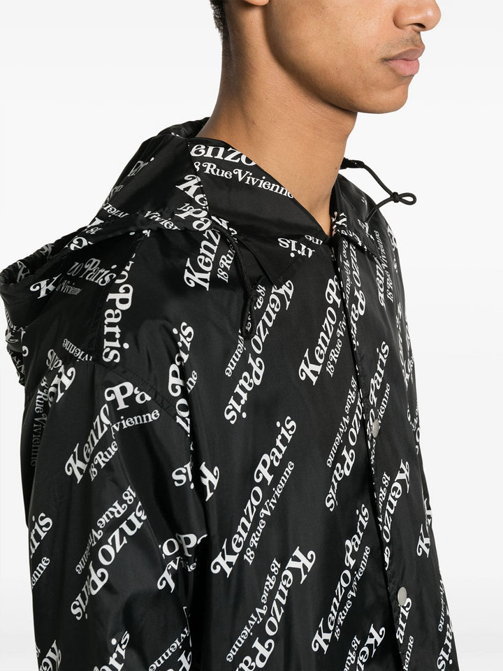 Windbreaker with print