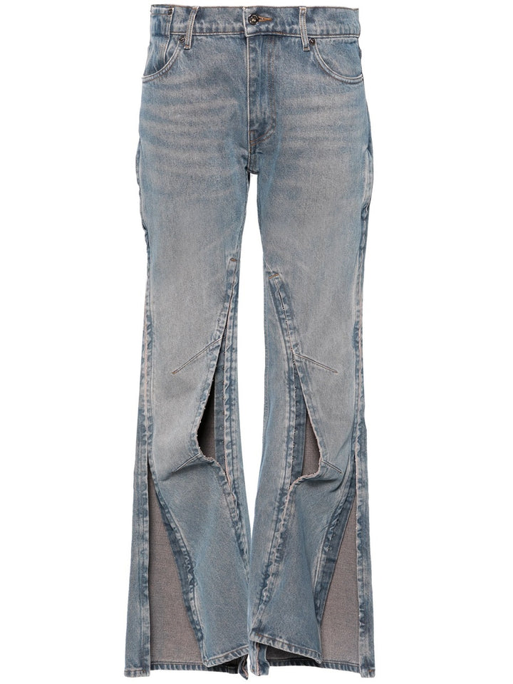 Hook and Eye low-waisted flared jeans