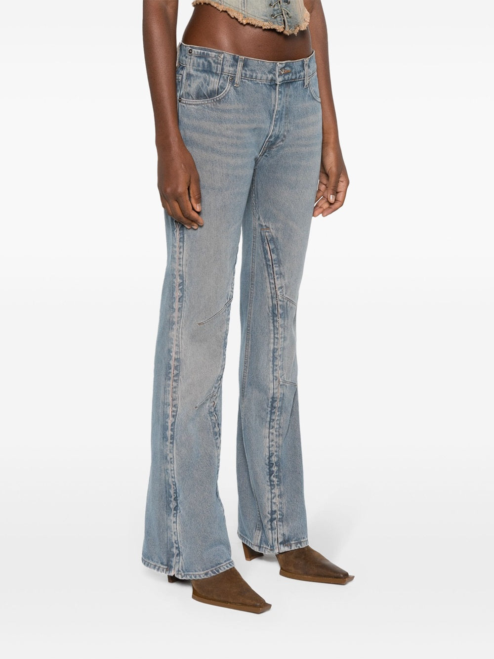 Hook and Eye low-waisted flared jeans