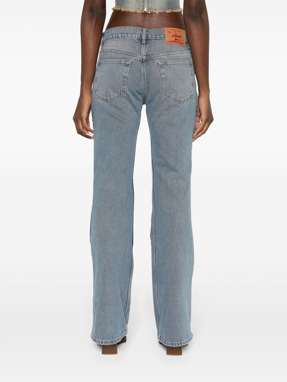 Hook and Eye low-waisted flared jeans