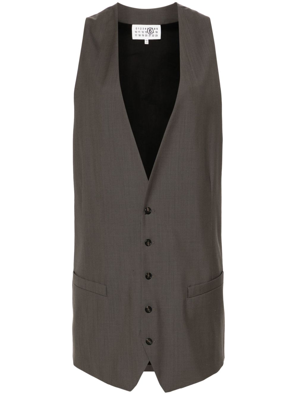 long wool vest