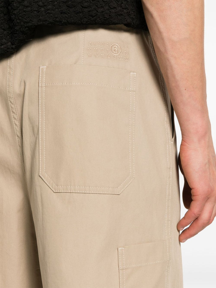 mid-rise straight leg trousers