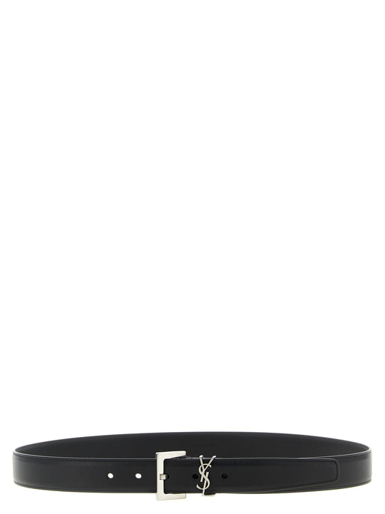 Monogram Belts Black