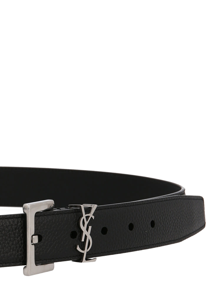 Saint Laurent Monogram Belts - Black | 23cc359670d2bfbf725da21df2038067392b8f34