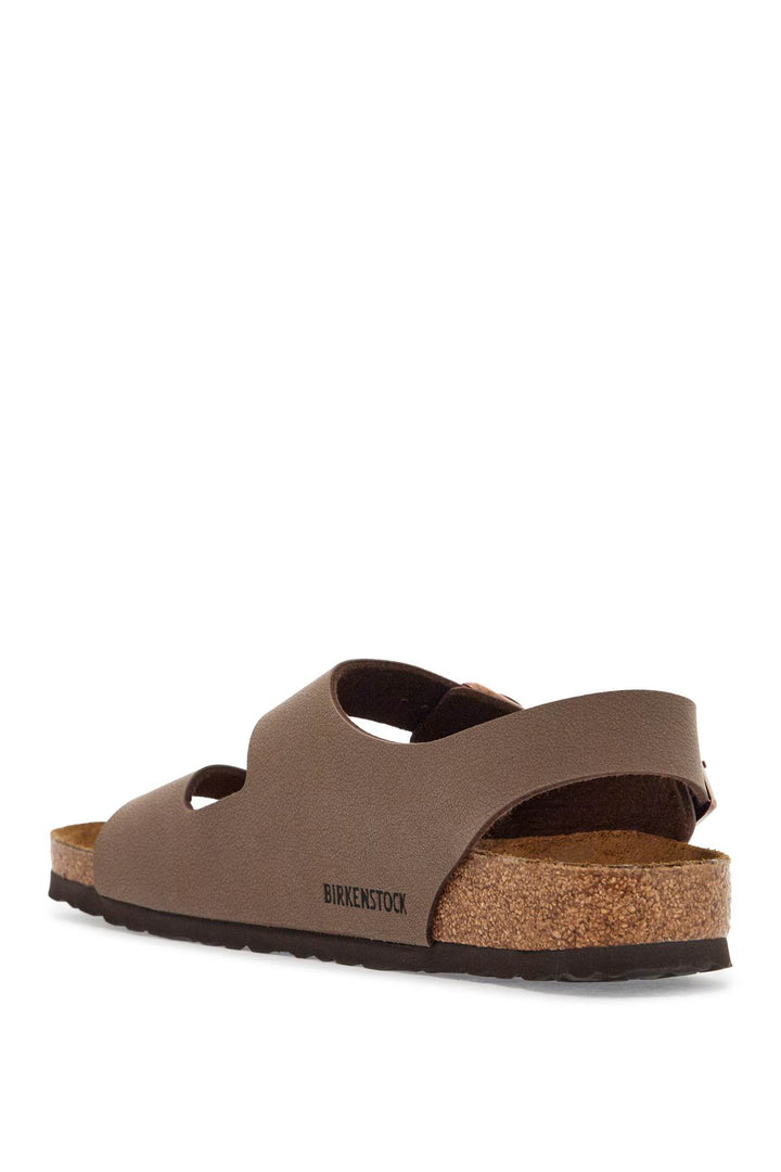 Birko Flor Mocca Sandals With Cork Sole And Adjustable Straps Milano