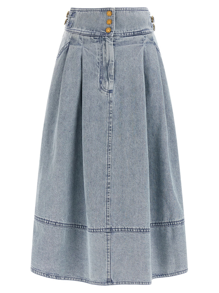 Zimmermann Denim Skirt Skirts - Light Blue | 10237982276d8c82d425a16558153e9b044f5da1