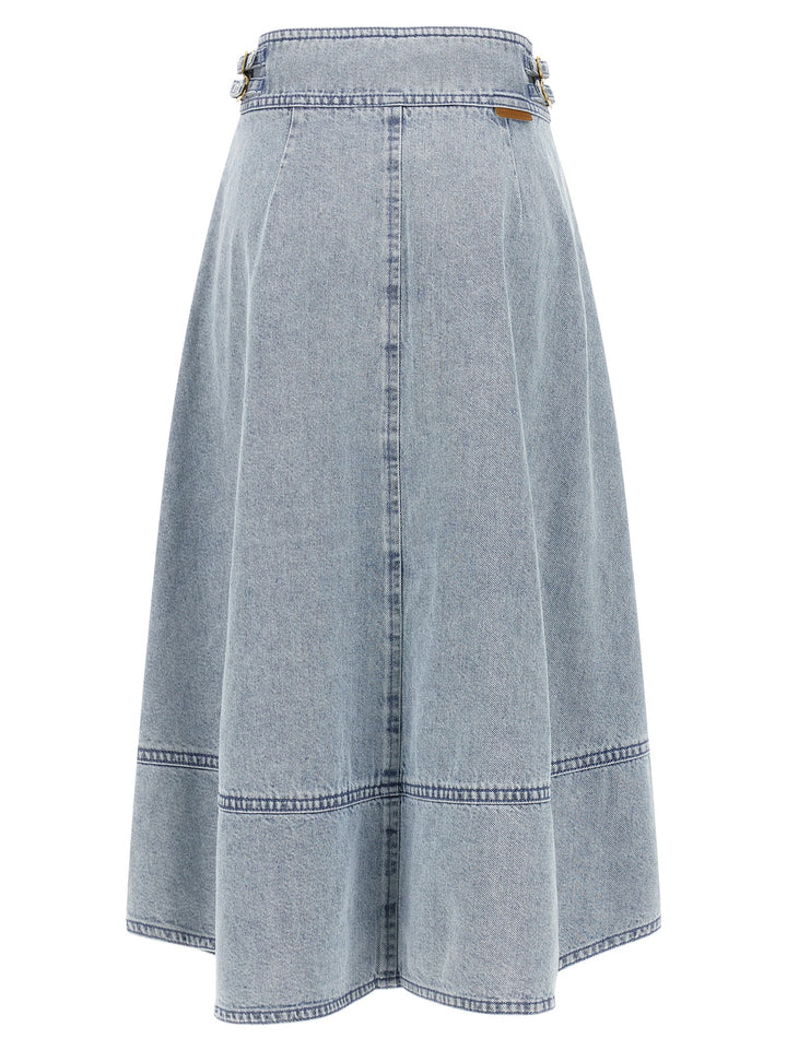 Zimmermann Denim Skirt Skirts - Light Blue | a5c0650d6c812f7981b7f5742291b9b4ce1ad562