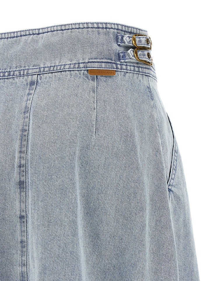 Zimmermann Denim Skirt Skirts - Light Blue | c71b493bbdd1d91c959f4a32a4499fc5eac179d4