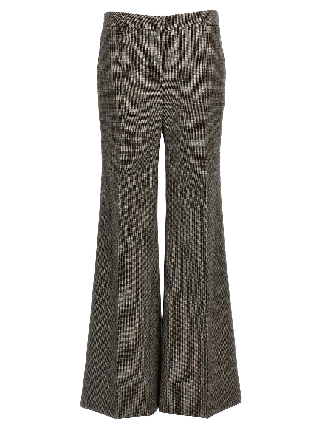 Houndstooth Foot Pants Gray